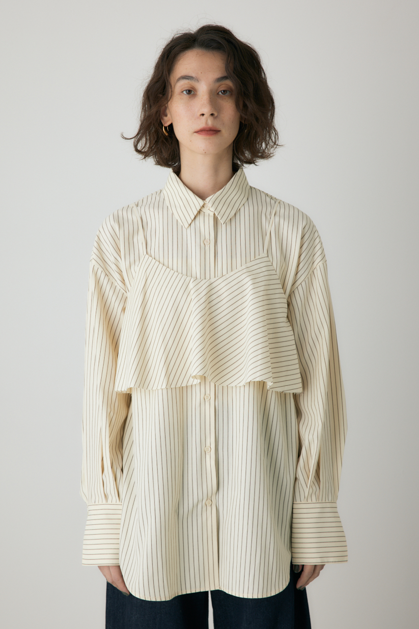 crie conforto】ビスチェセットシャツ｜WOMEN｜254IAT30-0241｜AZUL BY