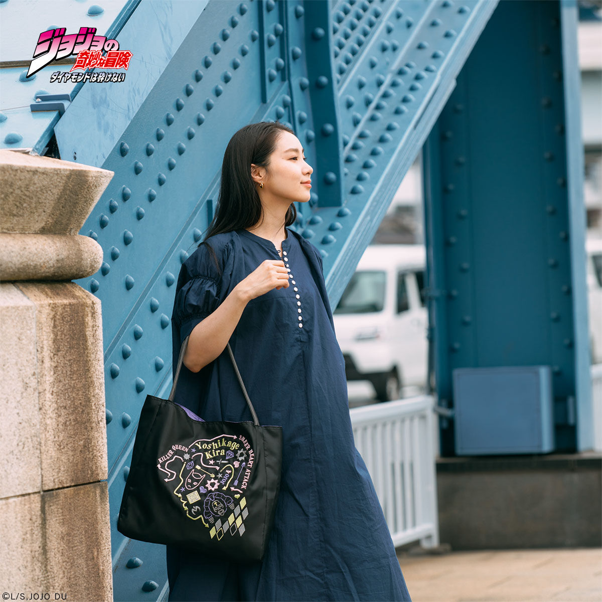 ONOFFYFREE×ジョジョの奇妙な冒険 ダイヤモンドは砕けない 刺繍バッグ