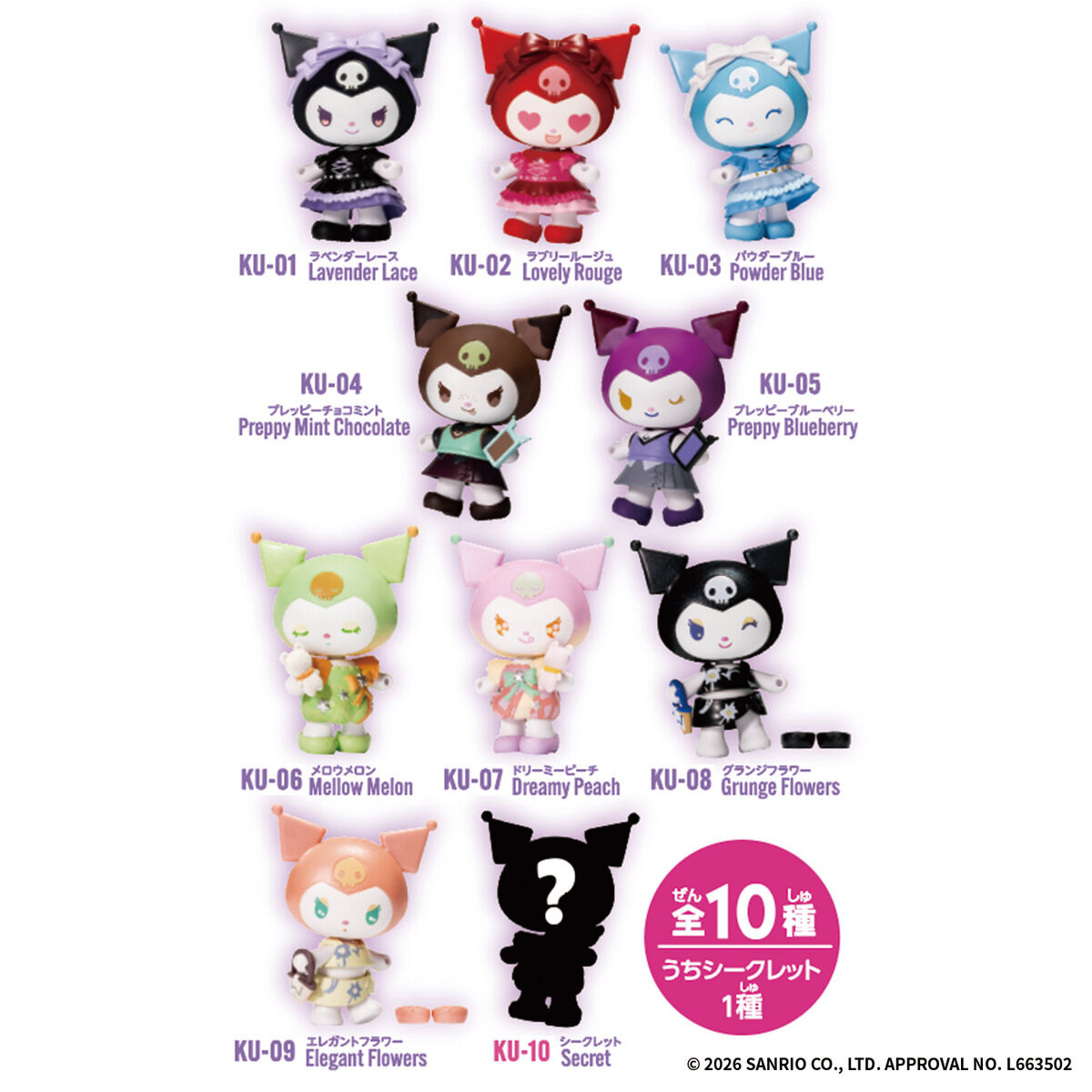 Kawaii Closet KUROMI vol.1 | BANDAI TOYS
