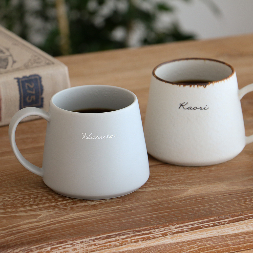 名入れYUKURIミニマムCafeマグペアセット｜ベルビーWebshop本店
