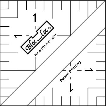 Half-Square Triangle Ruler Set #4 - Bloc Loc Rulers