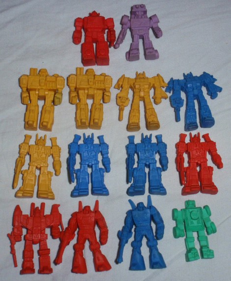 雑記/「トランスフォーマー消しゴム人形」いろいろ入手 | ロボNINブログ