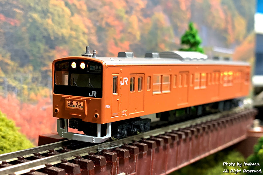 KATO 201系中央線色(旧製品)入線 - ナマケモノ写真館