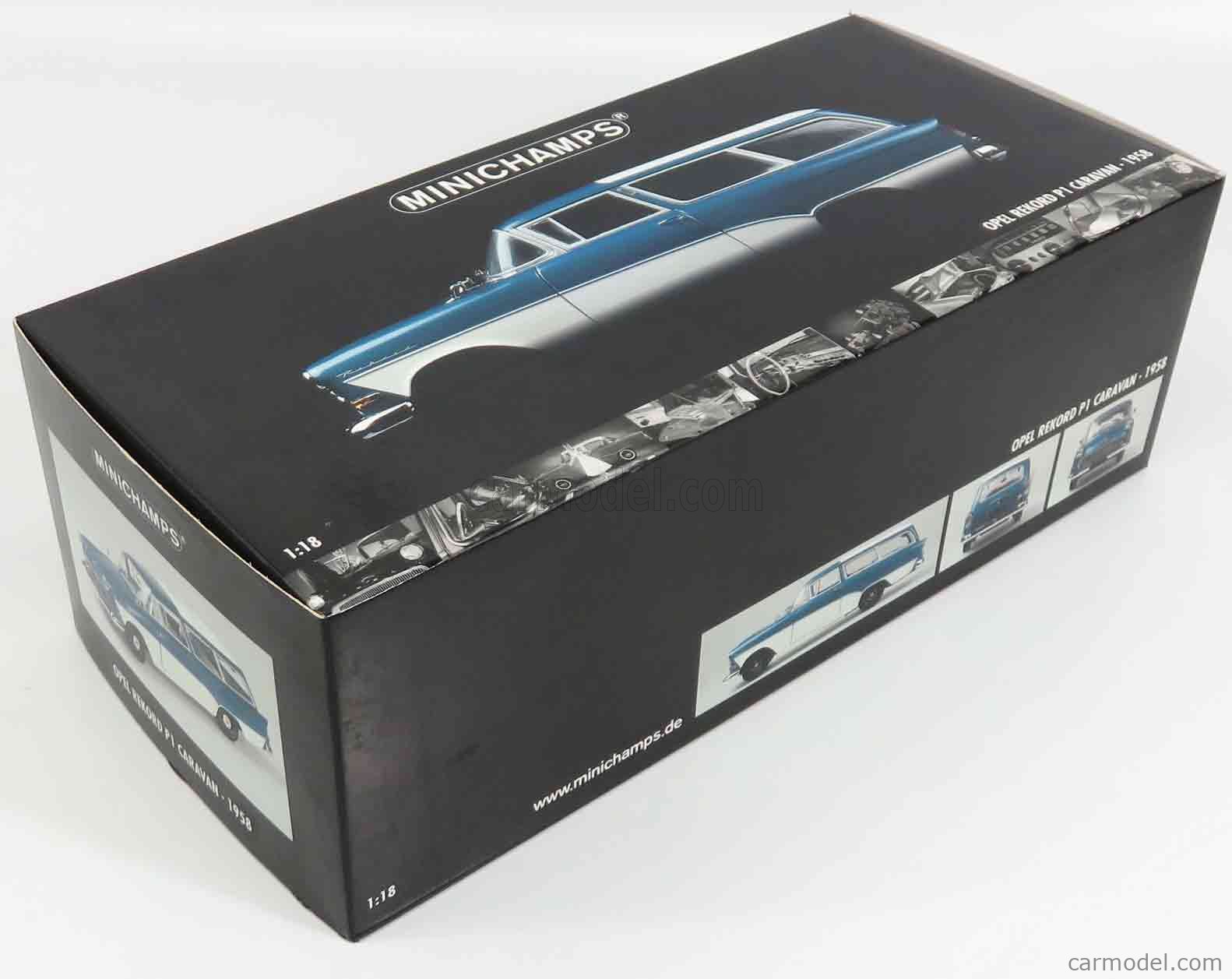 MINICHAMPS 180043210 Scale 1/18 | OPEL REKORD P1 CARAVAN 1958
