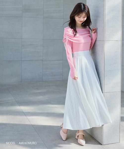 2026春夏新作 ストライプフレアスカート（スカート）｜MISCH MASCH