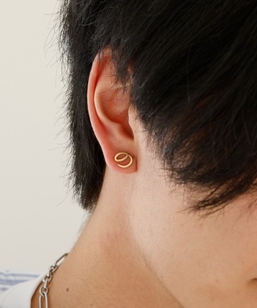 セール】JewCas ひらがなイニシャル片耳ピアス『あ』『ま』『を』『ぬ