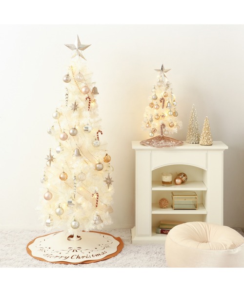 クリスマスツリー スターターセット 60cm ホワイト（インテリア雑貨