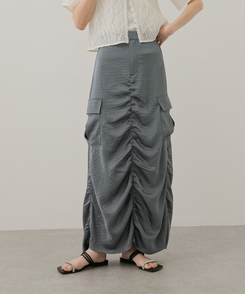 セール】サテンサイドポケットスカート（スカート）｜SENSE OF PLACE