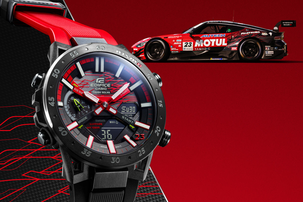 NISMO×EDIFICEコラボウォッチに、MOTUL AUTECH Zのグラフィックを採用