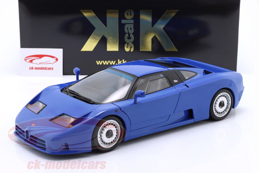 KK-Scale 1:12 Bugatti EB110 year 1991 blue KKDC120131 model car