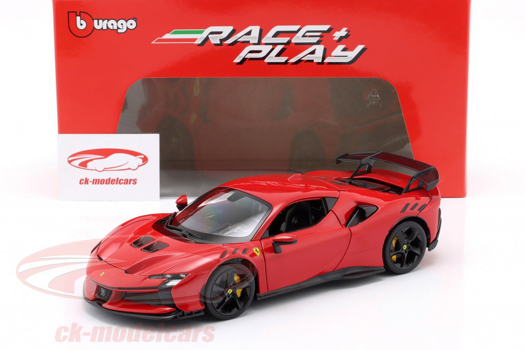 Bburago 1:18 Ferrari SF90 XX Stradale 建設年 2024 赤 18-16020