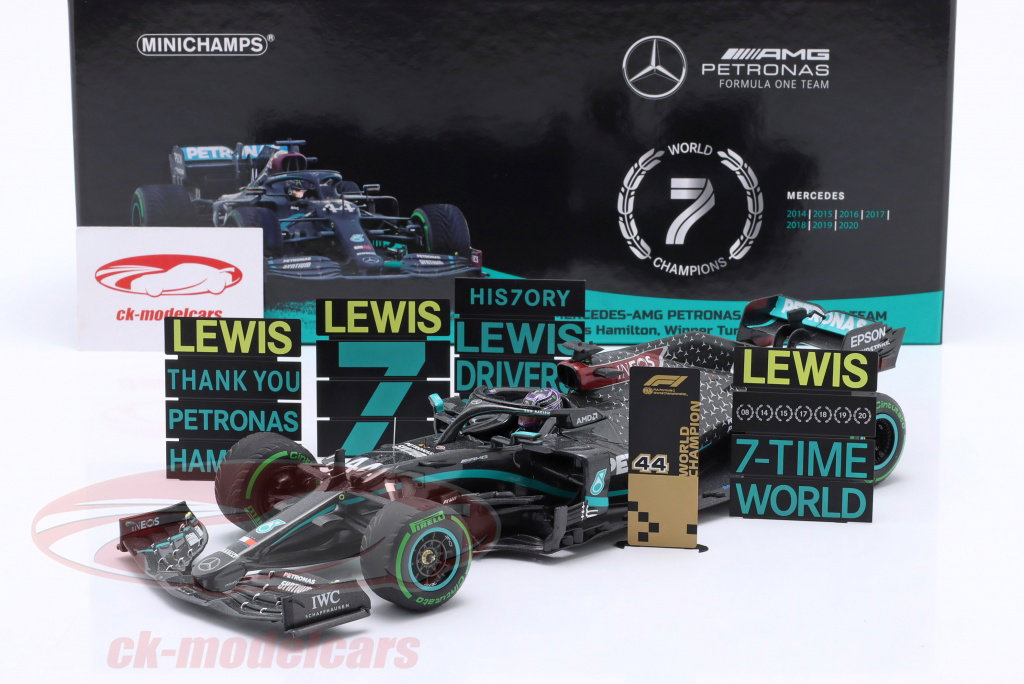 Minichamps 1:18 L. Hamilton Mercedes-AMG F1 W11 #44 勝者 トルコ GP