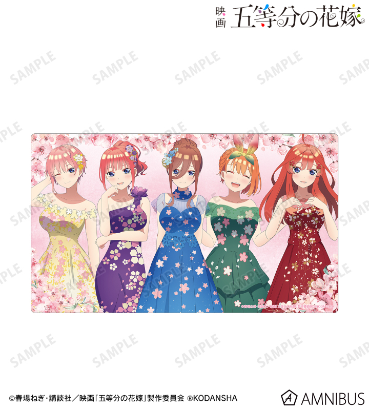 映画『五等分の花嫁』 - 描き下ろしイラスト 集合 桜ドレスver. プレイ
