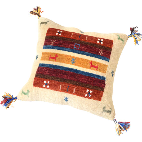 萩原 ギャッベ クッションカバー LORRI BUFFD L5 約45×45cm 1枚（直送