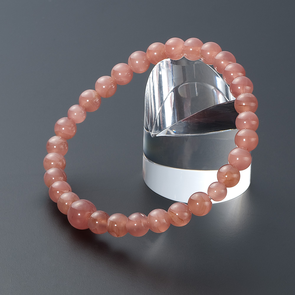 特選腕輪念珠 天然石ブレスレット インカローズ（ロードクロサイト