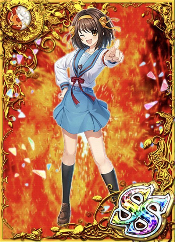 黒猫のウィズ】SOS団団長 ハルヒ【SS】（ガチャ版ハルヒ） - 黒猫の