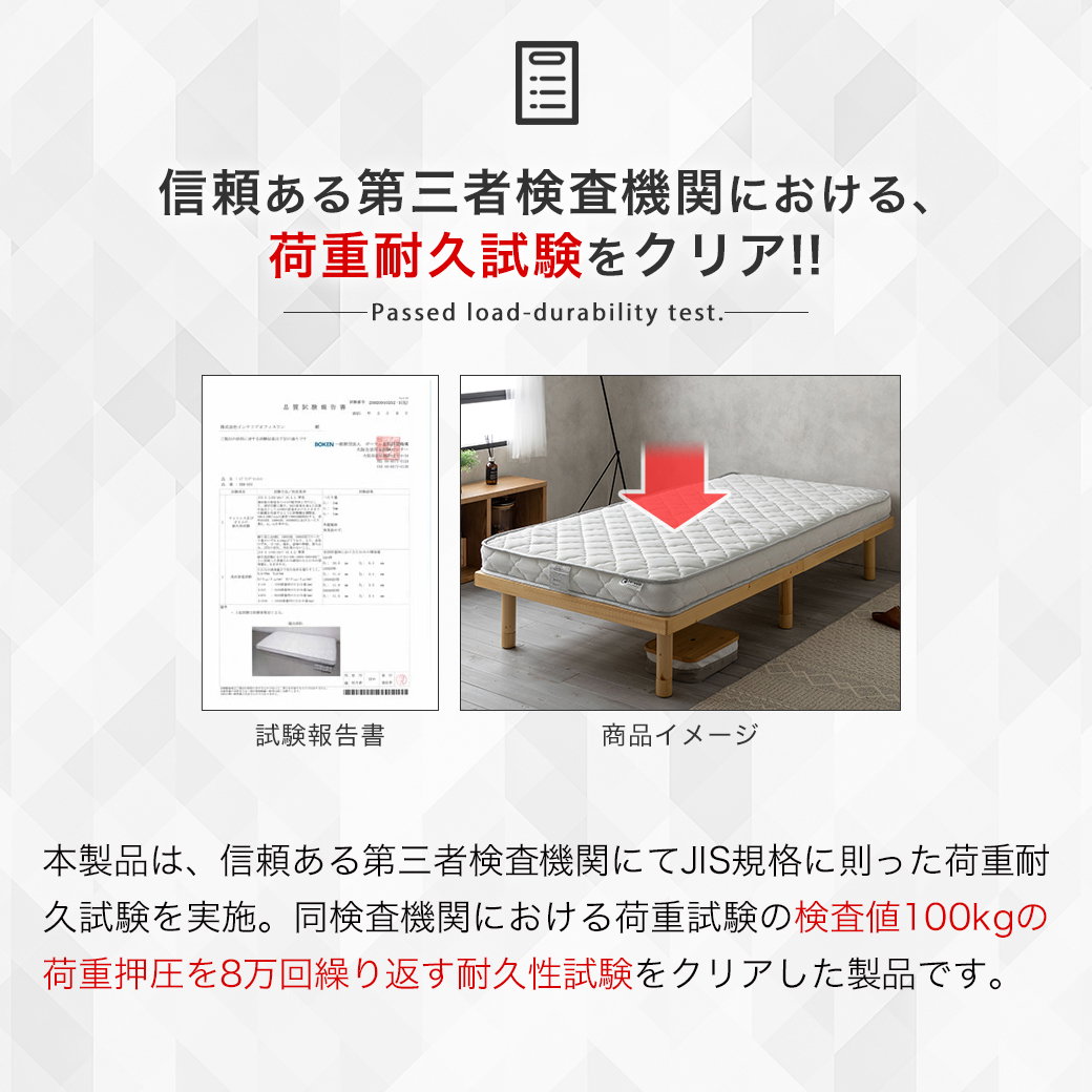 薄型ポケットコイルマットレス 11cm厚 シングル ベッドマットレス