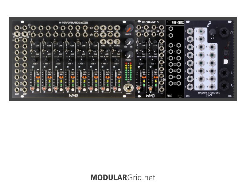 Rare Modular Pre-Outs Expander for WMD Performance Mixer V1 - MOD