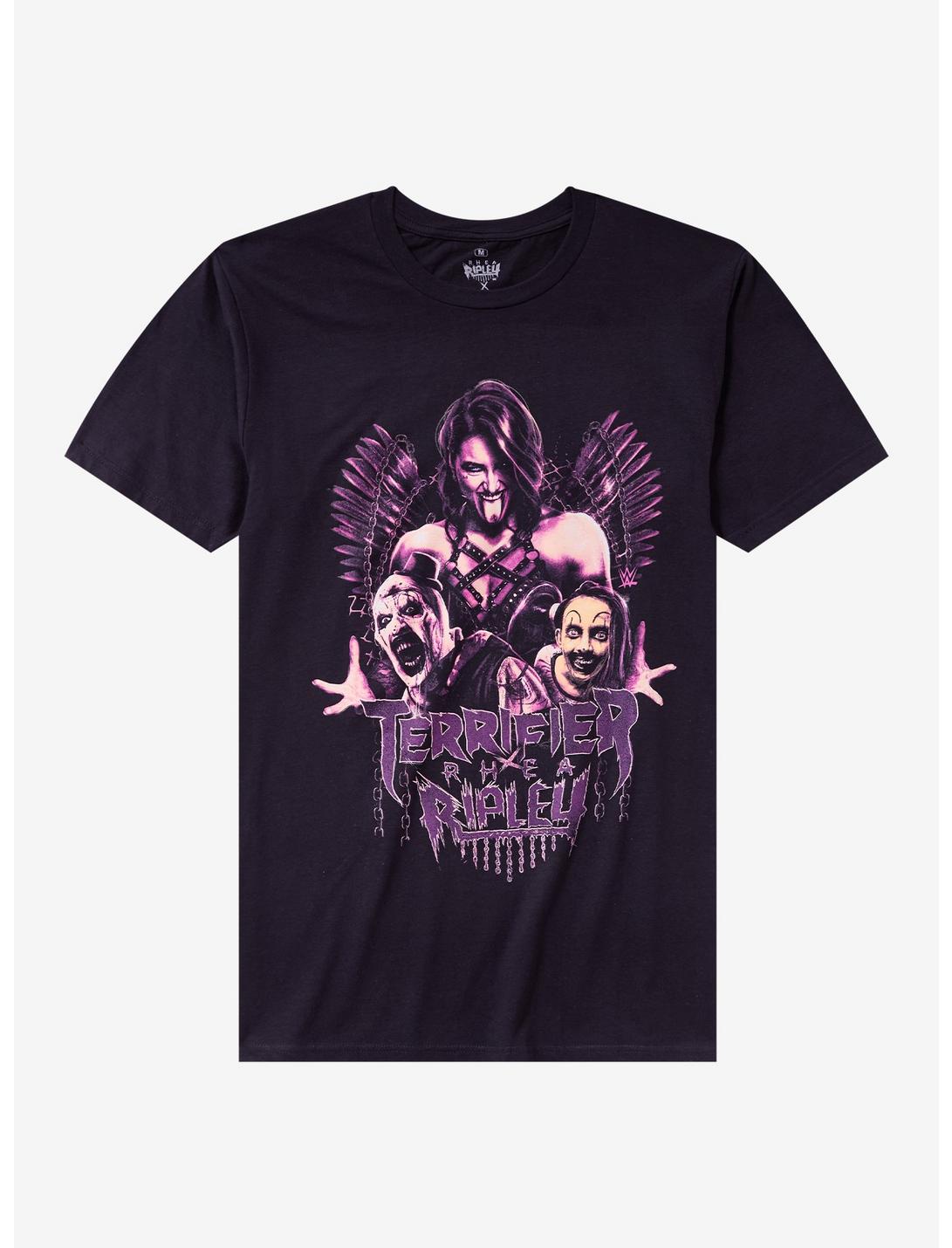WWE Rhea Ripley X Terrfier Trio T-Shirt | Hot Topic