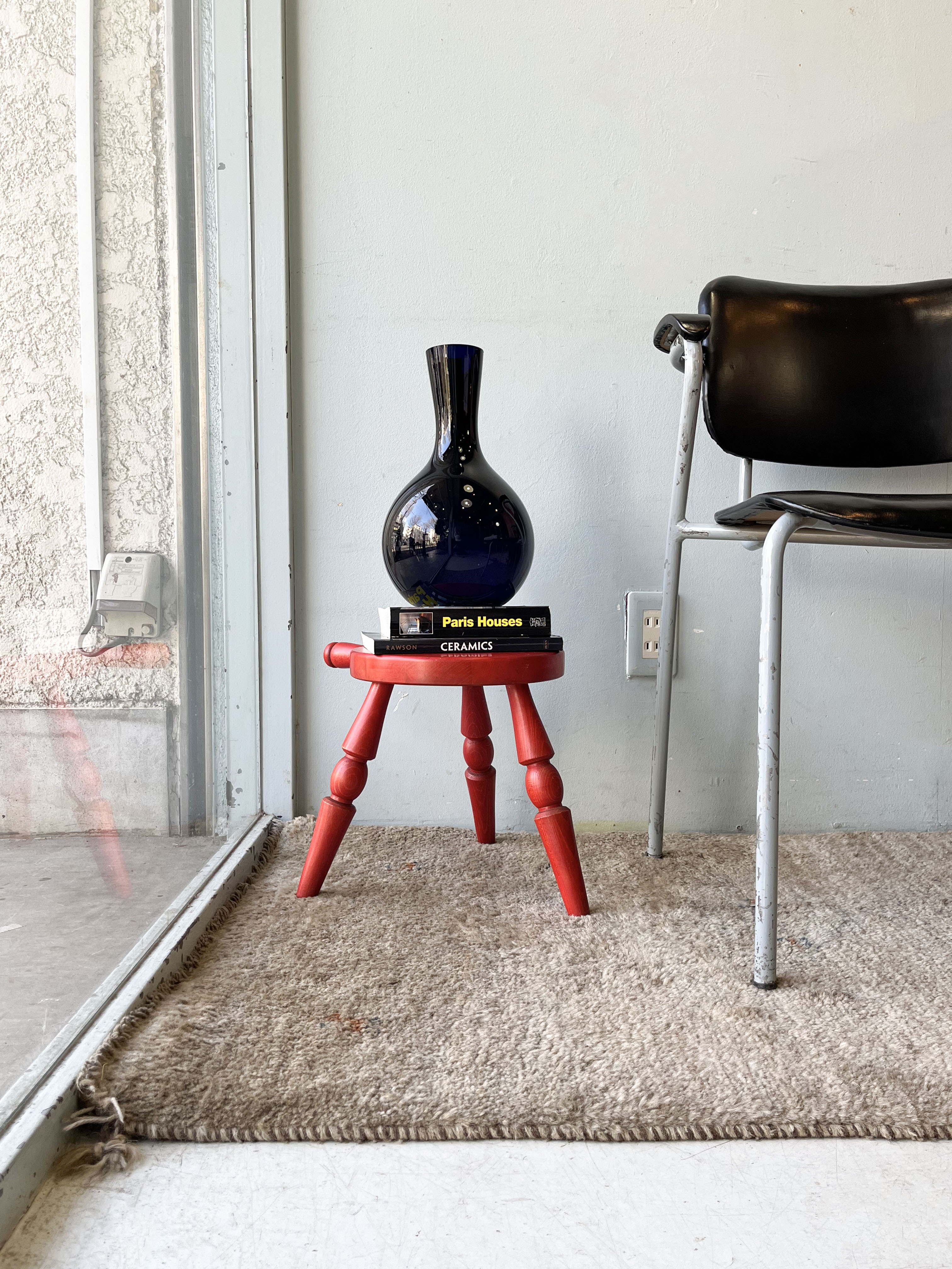 飛騨産業 ミルクスツール キツツキマーク 花台 椅子 ヴィンテージ/HIDA