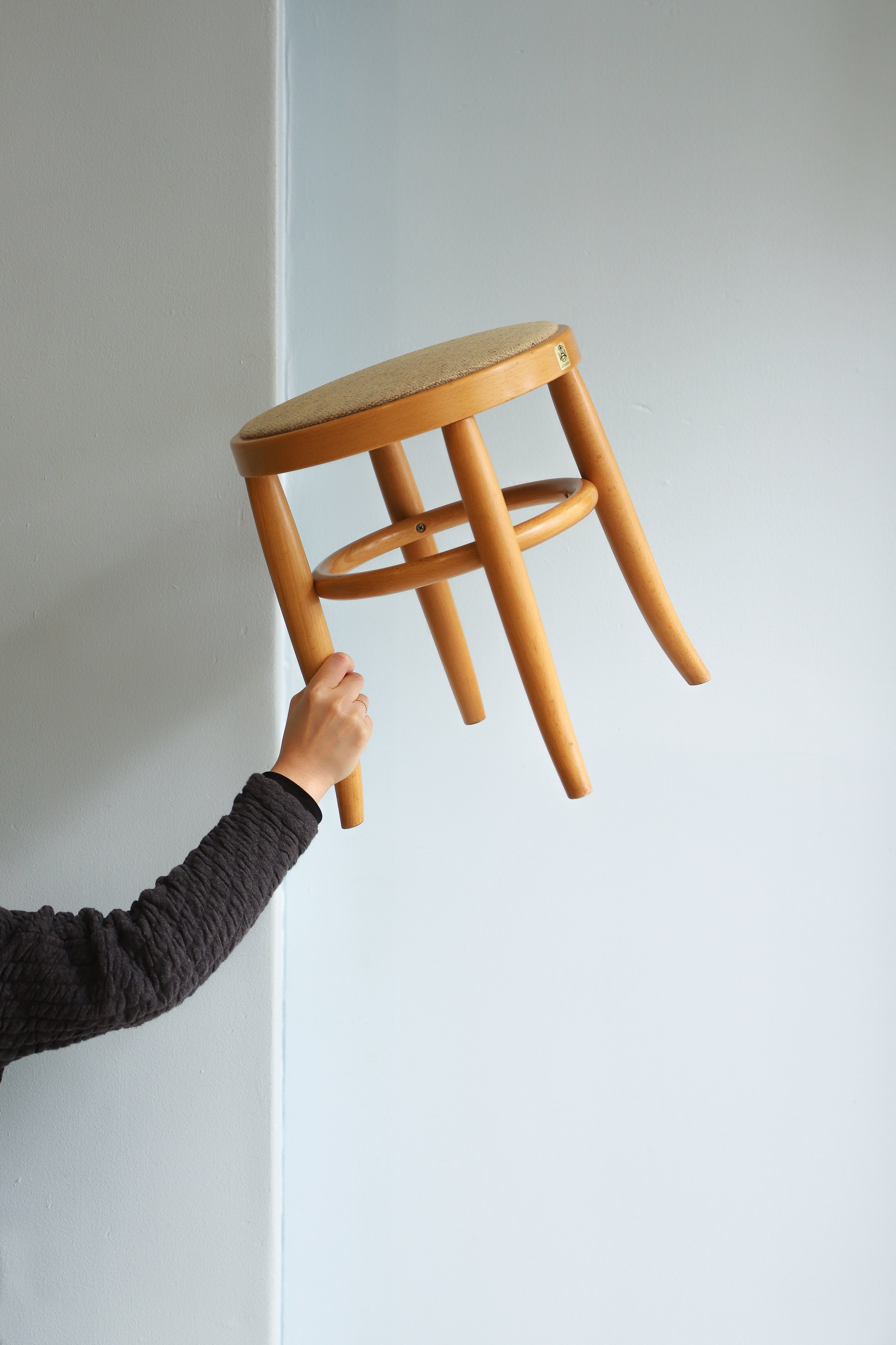 秋田木工 スツール 曲木 ブナ材 ナチュラル 椅子/Akita Mokko Bentwood