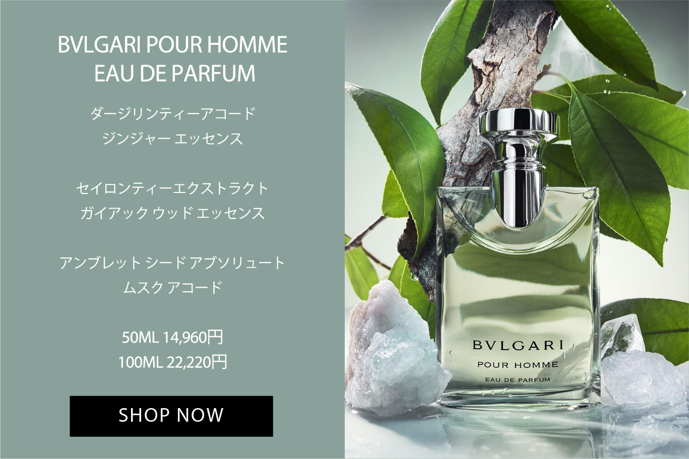 BVLGARI POUR HOMME – INTERMODE KAWABE