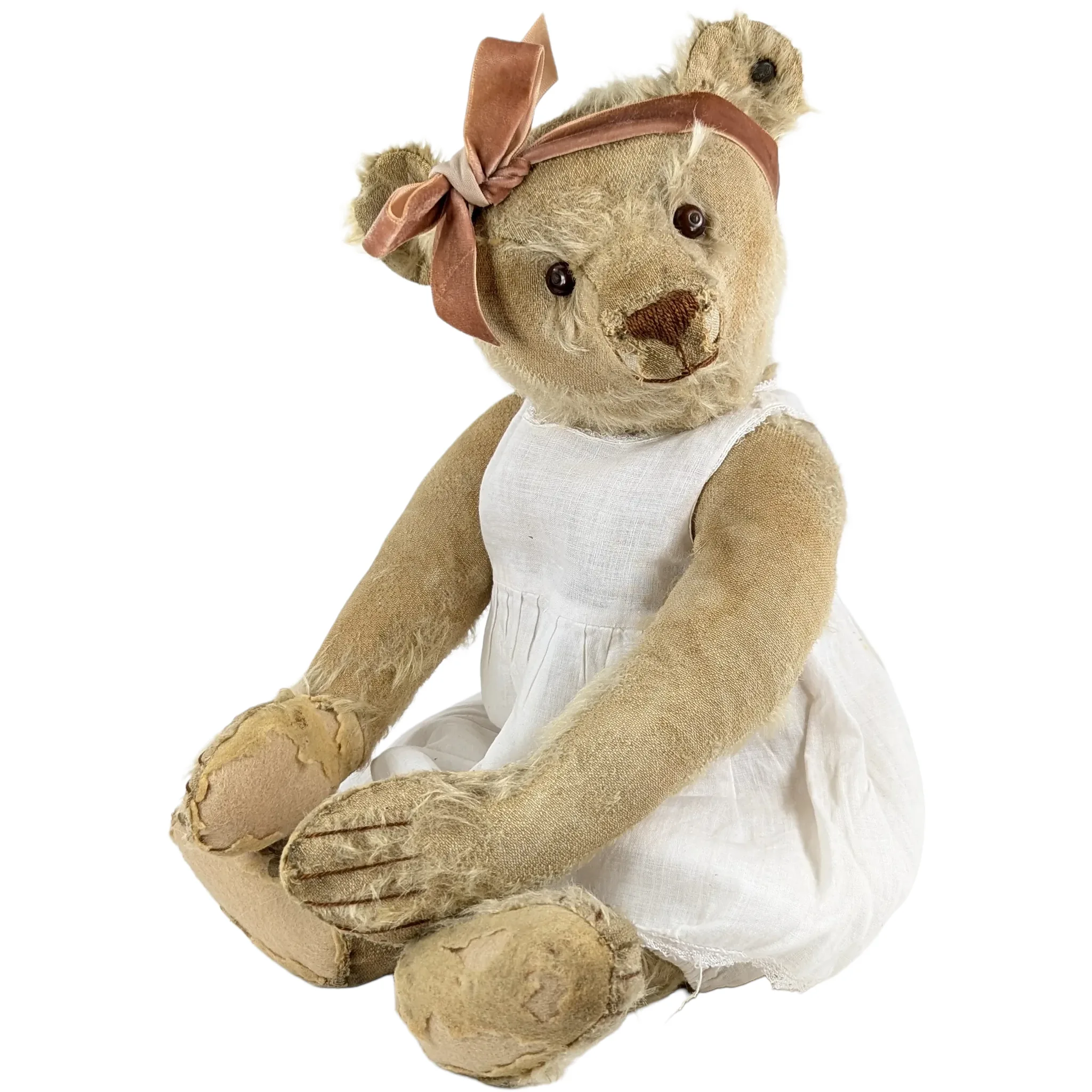 Similar Items to Antique Steiff Teddy Bear White Ear Button 18