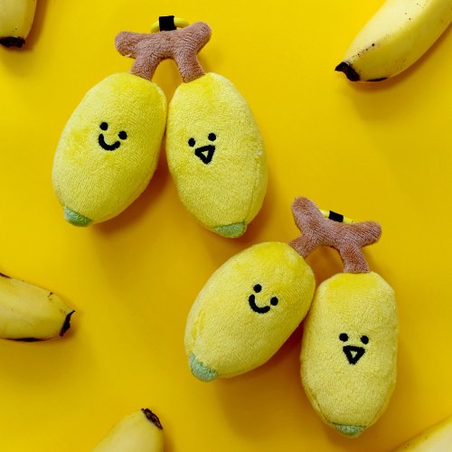 バナナな友達 雨過山オリジナル バナナぬいぐるみキーホルダー