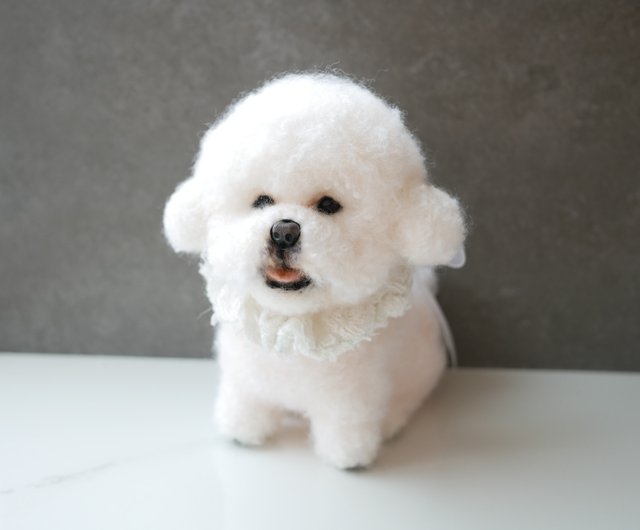 送料無料】台湾 羊毛フェルト Q version ビションフリーゼ 【フェイワ