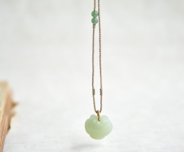 青風如意】天然和田玉オールドマイニングロシアンジェイド 翠青色