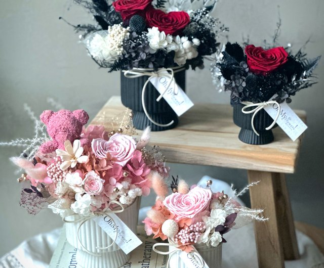 台湾 ローズハート プリザーブドフラワーシリーズ テーブルフラワー