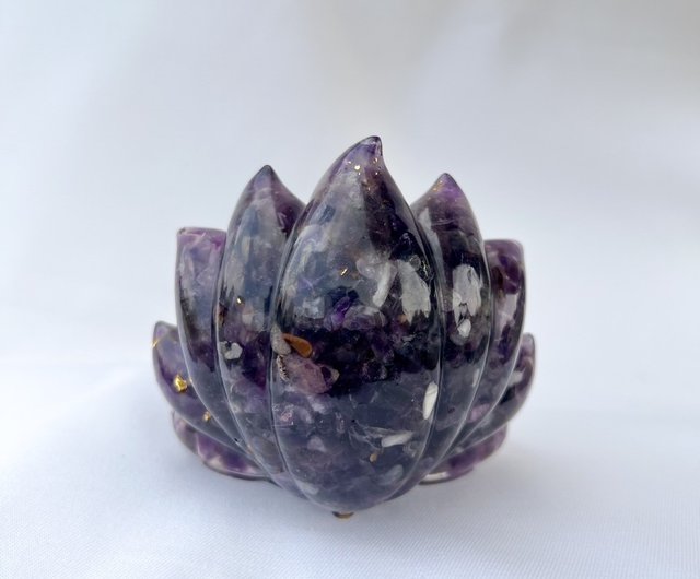 台湾 水晶置物【九尾の狐パープル】出世と知恵の開運 kloais - Pinkoi