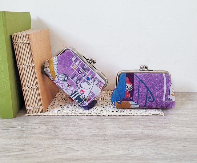 台湾 【Pinkoi x Moomin】ムーミンママとリトルミイ ダブル口金バッグ