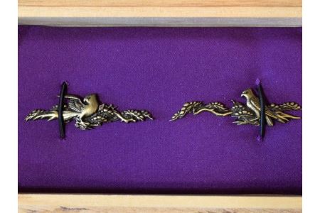 目貫（真鍮古美） 刀装具 H12-29 ( 濃州堂 ) | 岐阜県関市 | ふるさと