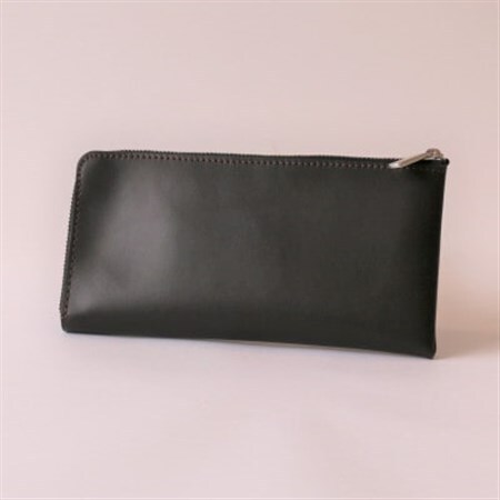 申込受付後 生産】ジャパンレザー 本格牛革使用 本革長財布(ダーク