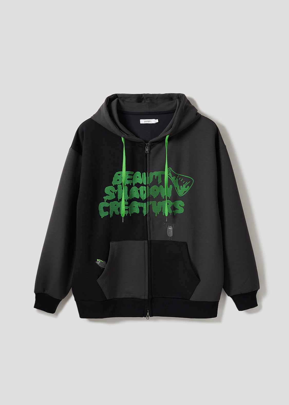 ビューティフルシャドークリーチャー｜ポンチビッグシルエットジップ