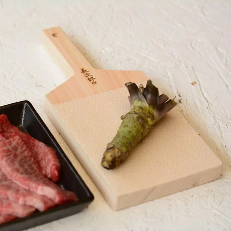 鮫皮おろし 本鮫 わさび用｜わさびおろし 職人仕上げ 長次郎 超特大