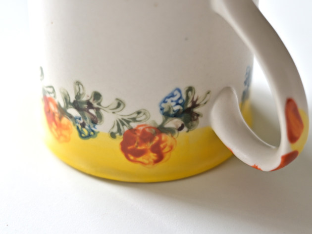 ヨシノヒトシ 色絵マグカップ（黄色）