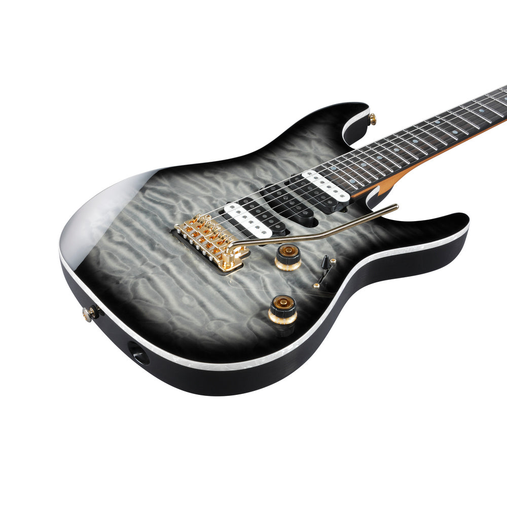 Ibanez 2022 AZ42P1QM AZ Premium Electric Guitar - Black Ice Burst