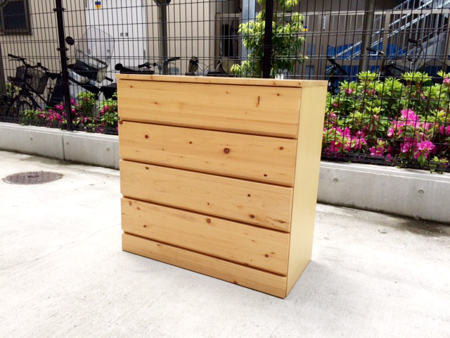 無印良品パイン材チェストを東京台東区にて買取。 | リサイクル