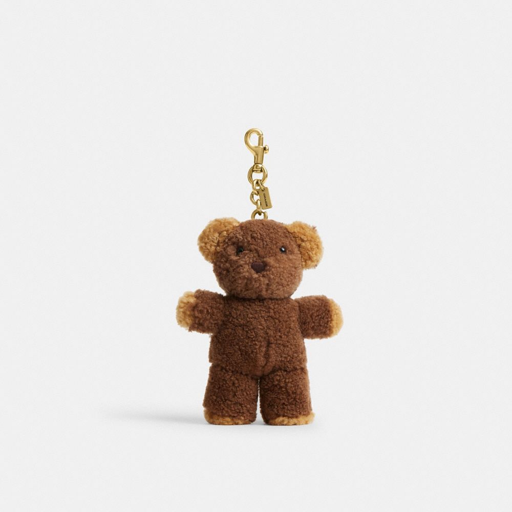 COACH® CH | Teddy Bear Bag Charm In Shearling