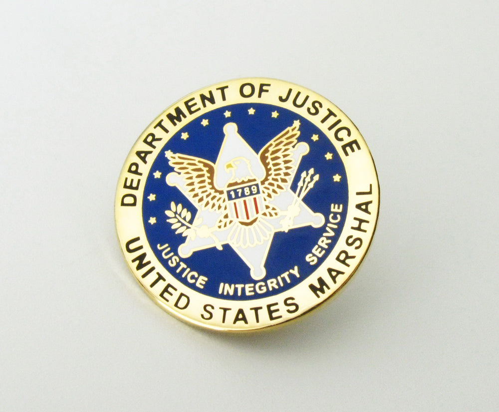 USMS US Marshal Service Badge Lapel Pin Mini Version – Cop