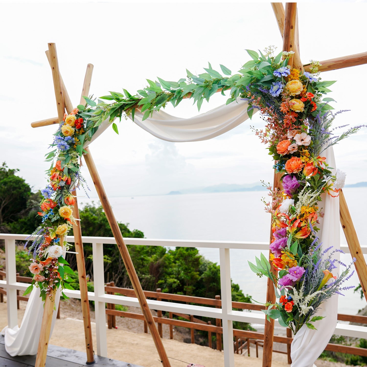 レンタル・関西エリア】祭壇・高砂(木・花装飾・重りセット)【結婚式