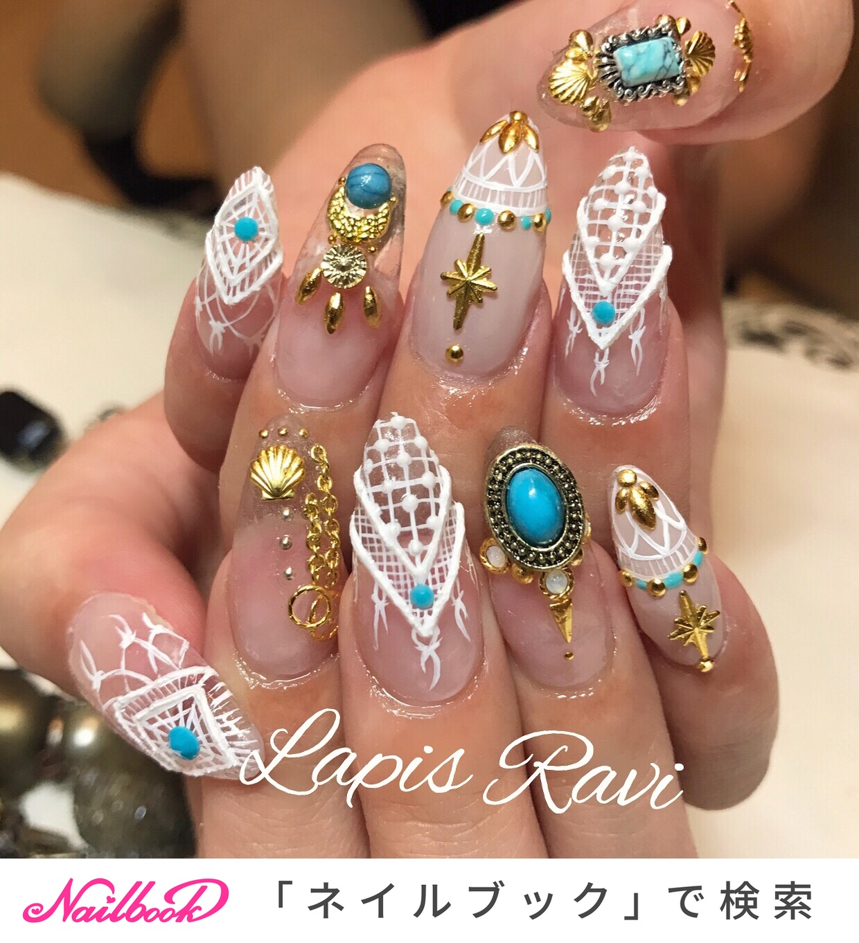 人気順｜#ラピスラビのネイルデザイン｜ネイルブック