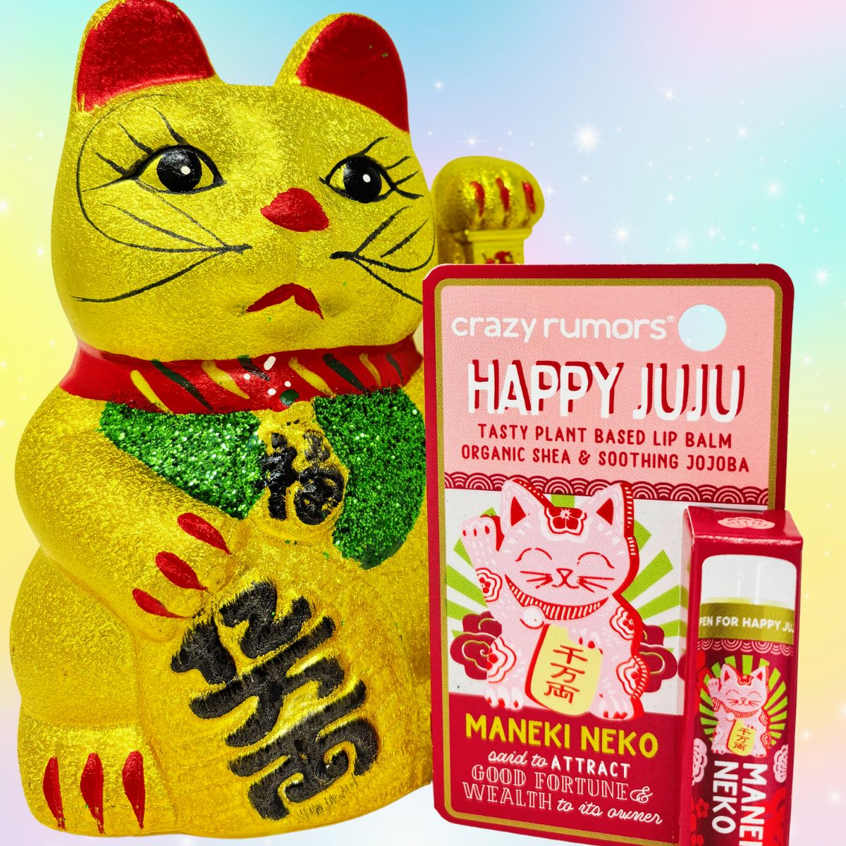 Maneki Neko Lip Balm: Happy Juju – Crazy Rumors