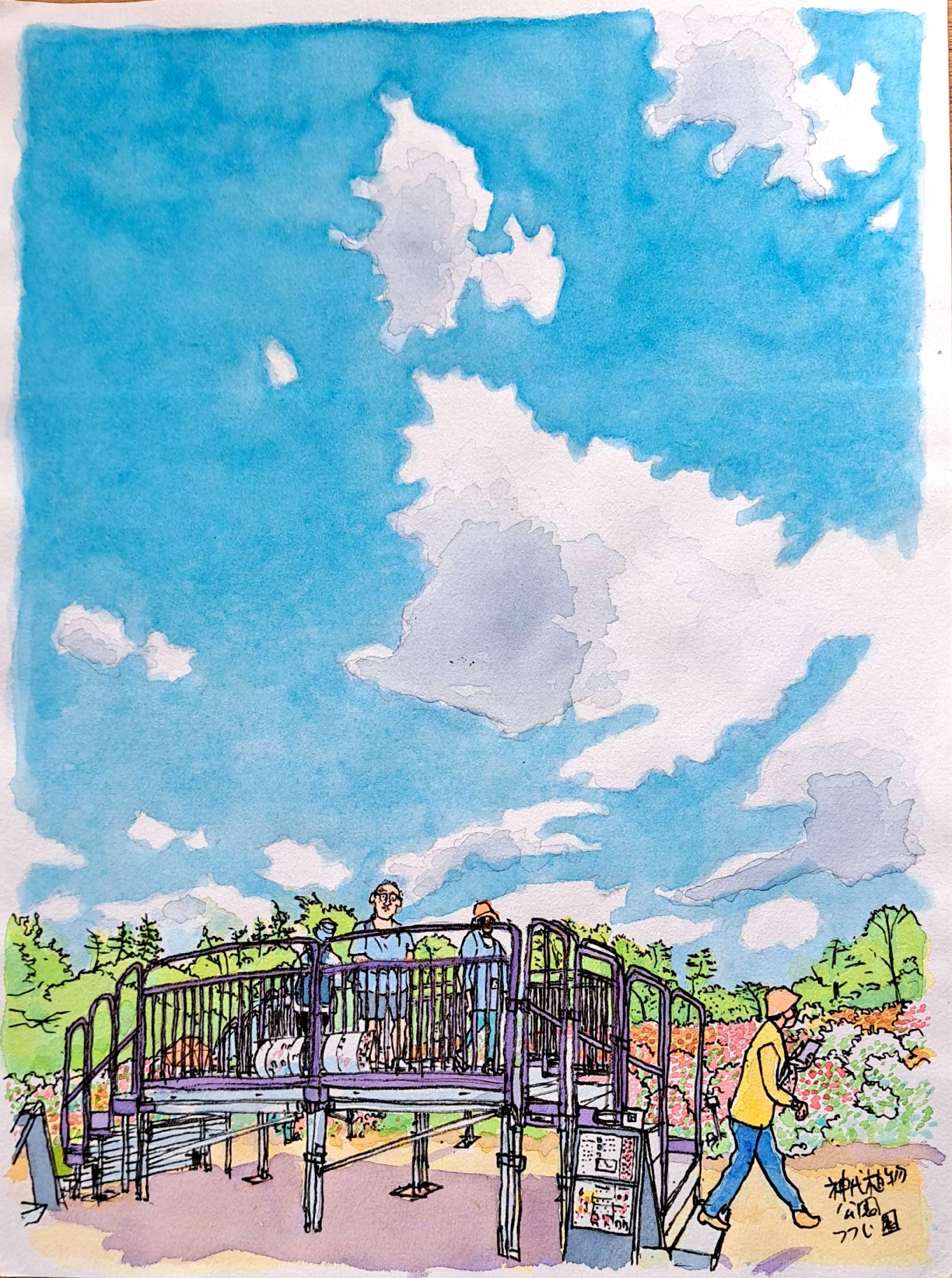 永沢まこと流 線で描く透明水彩スケッチ｜ヨークカルチャーセンター