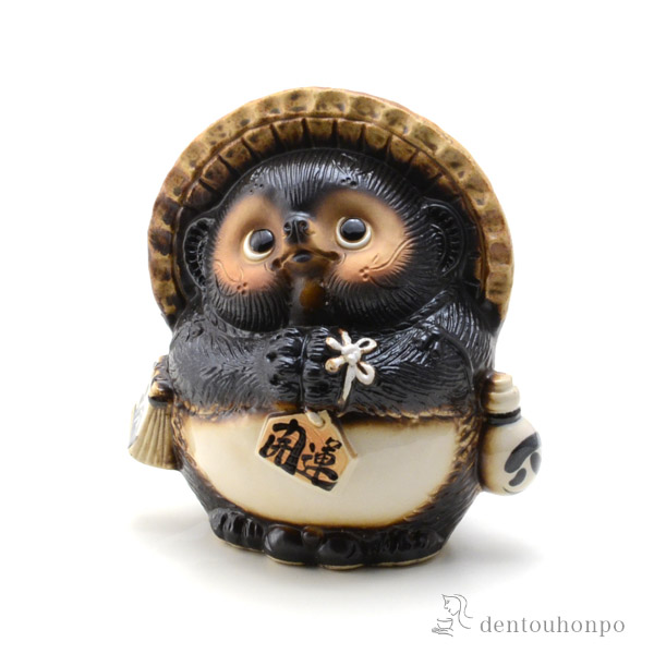 送料無料】 お願い狸 オス 7号 / 置物 幸運 風水 縁起物 人気 信楽焼