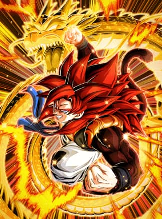 ドッカンバトル】『究極の光を放つ戦士』超サイヤ人4ゴジータ[超速]の