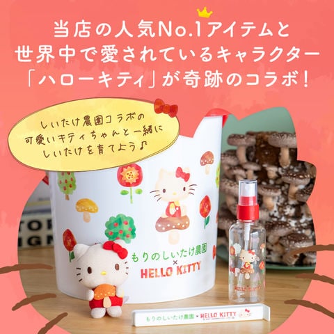 dショッピング |もりのしいたけ農園×HELLO KITTY| ハローキティ キティ