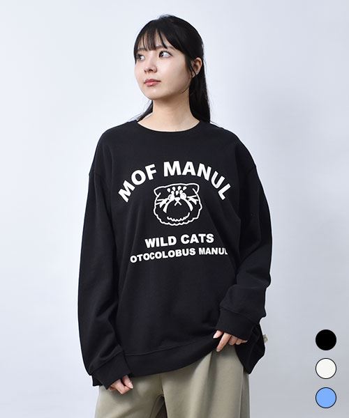 スウェット トレーナー】 カレッジ風 プリント トレーナー(Free 02